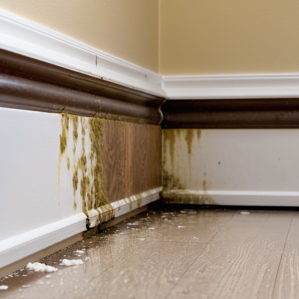 hidden mold on baseboards