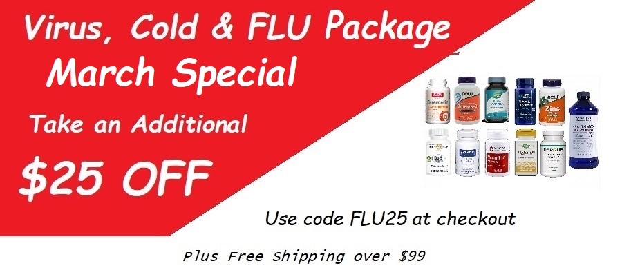 March Special for Virus, Cold and Flu $25 off