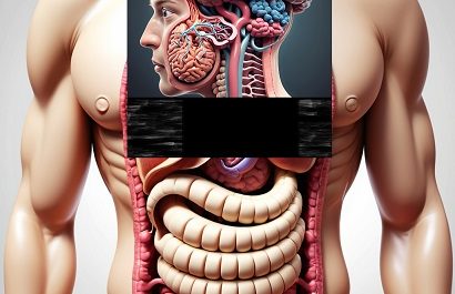 Illustration of human anatomy connection