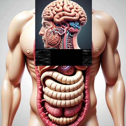 Illustration of human anatomy connection