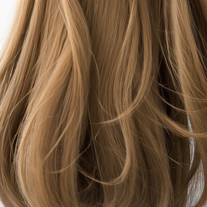 Long, wavy, light brown hair