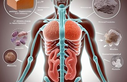 Illustration of human body and minerals.
