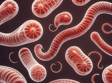 Various microscopic parasitic organisms