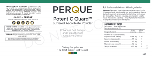 Perque Potent C Guard Buffered Ascorbate Powder