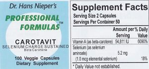 Carotavit with Selenium Charge Sustained