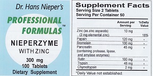 Nieperzyme with Zinc Professional Formulas Supplement