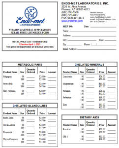 Endo-Met Labs Supplements for ARL Hair Test 2 Endo-Met Labs Supplements for ARL Hair Test