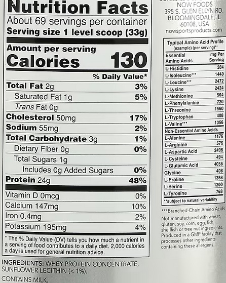 Protein Powder Label